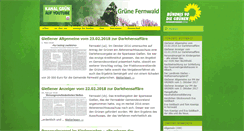 Desktop Screenshot of gruene-fernwald.de